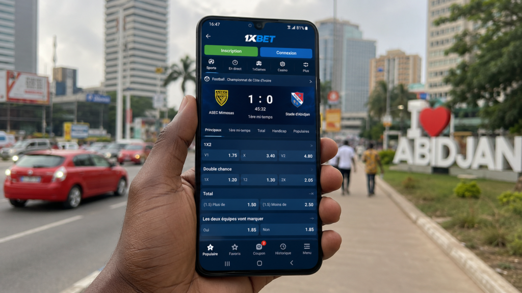 1xbet cote d'ivoire