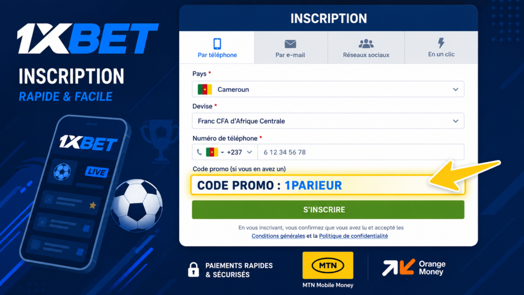 1xbet cameroun